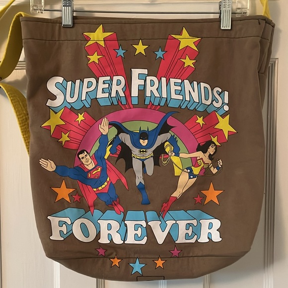 Super Friends! Unique GOODFARKEN 🇨🇦crossbody, shoulder tote bag - Upcycle ♻️ - Picture 8 of 9